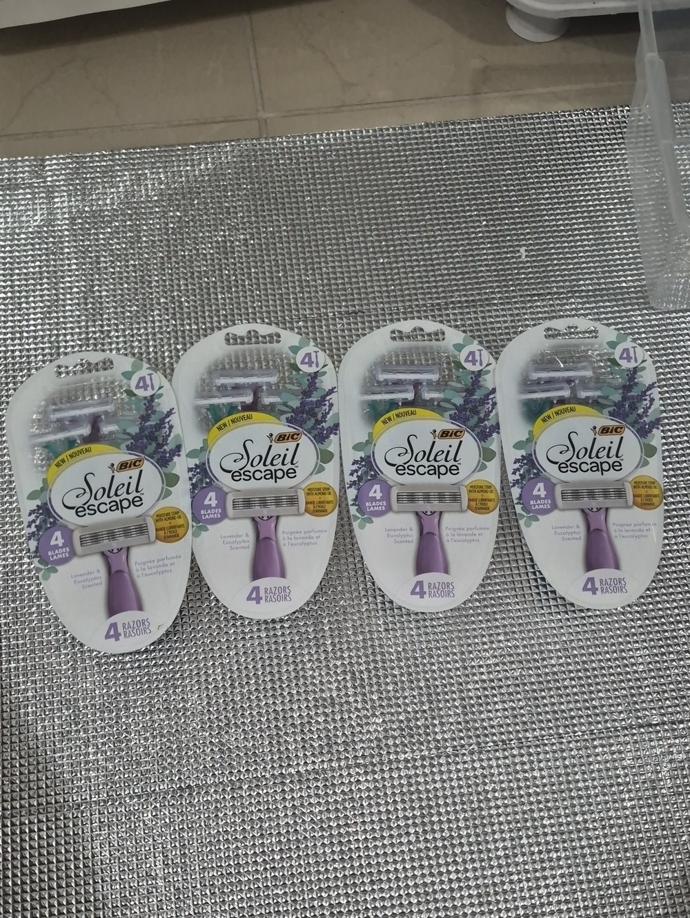BIC Soleil Escape Women's Razor - Lavender (4 Pack)
